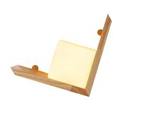 Wall lamp 1Pc Decorative Storage Rack Light Home Creative Wall Light Home Lamp Light Brown (Body Color : Light Brown Size : 27x27cm)