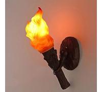 Wall Lamp, Modern Wall Sconce, Led Wall Lamp Fire Fixture Resin Torch Wall Light Fixture Lamp Compatible with Bedroom Corridor Bar Restaurant Wall Sconce,Indoor Wall Light