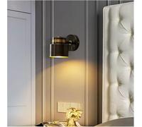 Wall Lamp, The Copper Bedroom Bedside Wall Lamp - Minimalist - Living Room TV Background Wall Staircase Balcony Lamp,Lustre