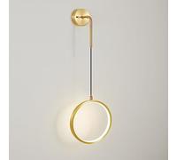 Wall Light Indoor Dimmable 10W LED Warm/Natural/White Light Wall Lamp Modern Brass Decorative Wall Sconce Lamp for Living Room Bedroom Hallway Corridor Stairs Hall, Gold