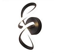 Wall Light Indoor LED 16W 3000K Warm White Modern Aluminum Wall Lamp Decorative Wall Sconce Lamp for Living Room Bedroom Hallway Corridor Stairs Hall, Black