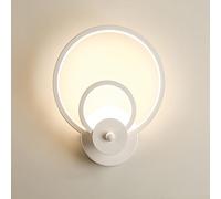 Wall Light Indoor LED 16W 3000K Warm White Modern Aluminum Wall Lamp Decorative Wall Sconce Lamp for Living Room Bedroom Hallway Corridor Stairs Hall, White