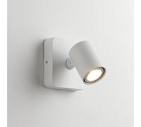 Wall Light Indoor LED 5W 3000K Warm White Modern 350° Rotatable Aluminum Wall Lamp Decorative Wall Sconce Lamp for Living Room Bedroom Hallway Corridor Stairs Hall, White