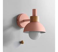 Wall Light Indoor LED 7W 3000K Warm White Modern Metal Wall Lamp Decorative Wall Sconce Lamp for Living Room Bedroom Hallway Corridor Stairs Hall, Pink