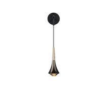 Wall Light Indoor LED 8W 3000K Warm White Modern Aluminum Wall Lamp Decorative Wall Sconce Lamp for Living Room Bedroom Hallway Corridor Stairs Hall, Black