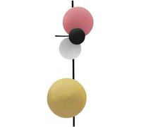 Wall Light Indoor Modern Creative Disc Wall Lamp Art Decor Effect 4 Colors Sconce Wall Lighting Fixture, Minimalist Wall Lights for Living Room Bedroom Corridor Stairs Hallway (Color : Red, Si/Pink/L