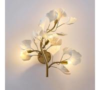 Wall Light, Wall Lamp, LED Tree Branch Leaf Interior Wall Lamp Gold G9 28W 3 Wall Sconces Color Metal Acrylic Florentine for Bedroom Bedside Table Living Room Hallway
