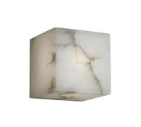 Wall Light, Wall Lamp, Marble Wall Sconce 12cm Cube Wall Lamp Living Room Vanity for Bedroom, Bathroom, Kitchen, Dining Room