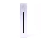 Wall Lights 3W Recessed Led Stair Light Indoor Outdoor Corner Stair Wall Light AC85-265V Step Stairway Pathway Hallway Staircase Lamp Sconce (Color Temperature : Cool Lampshade Color : Black) (Silv