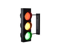 Wall Lights Creative Decoration Personality Industrial Retro Double-Sided Traffic Light (Lampshade Color : Black)