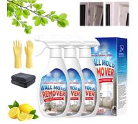 Wall Mould Removal Spray, 240ml Wall Mold Remover-Spray, 2026 New Highly Effective Mold Removal-Sprays for Walls, Multi-Surface Mould Sprays for Bathroom, Kitchen, Tile & Wood (3 PCS)