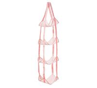 Wall Mount Ball Holder - Space-Saving Sports Organizer | Multi-Layer Vertical Basketball Racks | Large Capacity For Volleyball Plush Doll Toy Home Apartment Garage Bedroom Living Room Kids Door Mesh