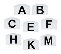 Wall Mount Dressage Letters Markers - Set de 8 lettres de caractères équestriels et résistants aux intempéries - Indicateurs professionnels d'équitation de conduite - Système de navigation