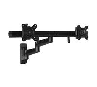 WALL MOUNT DUAL MONITOR ARM FOR TWO15-24IN MONITORS ARTICULATING