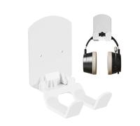 Wall Mount Folding Hooks - No-Drill Self Adhesive Headphone Holder, Foldable Space Saving Hanger Rack, Removable Hook Organizer | Men Women Bedroom Computer Desk Bathroom Closet Entryway Kitchen Home