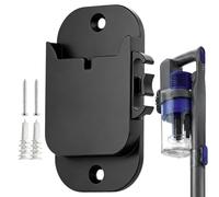 Wall Mount Holder with Cable Clip - Cordless Stick Vacuum Bracket | Rack St | Upright Storage Hanger Base with Integrated Cable Management Clip, Space Saving Universal Vacuum Wall Bracket Holder for Home