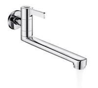 Wall Mount Kitchen Faucet, Flexible Swivel Water Sprayer Tap