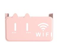 Wall Mount Router Shelf - Adhesive Acrylic Rack, Cable Box Organizer, Space-Saving Shelf for Set-Top Box, Router, Remote, Electronics Storage, Wall Decoration for Home, Office, Living Room | Bedroom