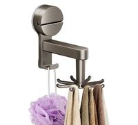 Wall Mount Utensil Holder, Suction Cup Hook, 360 Degree Rotating, Cooking Utensil Holder, Strong Hold Organizer, 8 Claws Organizer for Bathroom Cabinet RV Home Apartment Dorm Kitchen Storage