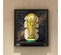 Wall-Mountable Display Frame for Lego 43020 FIFA World Cup Trophy Set (NO MONDLE) (Style A)