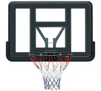 Wall-Mounted Basketball Hoop, Portable Basketball Hoops, with Dual Spring Rim, Tempered Glass PC Board, for Indoor Or Outdoor(Black)