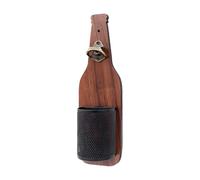 Wall Mounted Beer Bottle Opener with Cap Catcher, Rustic Bar Tool Gift for Men and Dads, Vintage Opener for Kitchen, Patio, Garage, Party, Fathers Day, Birthday, 1 Piece