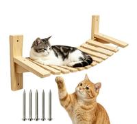 Wall-Mounted Cat Bridge, Wooden Kitten Activity Center, Cat Shelves Perches