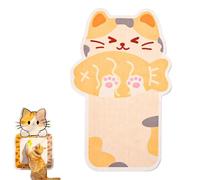 Wall Mounted Cat Scratcher, 2025 Upgraded Cat Scratcher Mat, Cute Self-Adhesive Cat Scratch Mats, Anti Scratch Furniture Protector for Couch, Wall, Doors & Furniture (B)