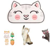 Wall Mounted Cat Scratcher, Self-Adhesive Cats Scratching Board Pad for Wall Couch Door Furniture, Durable No-Drill Mounted Protector (Cat-C)