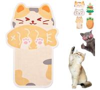 Wall Mounted Cat Scratcher, Self-Adhesive Cats Scratching Board Pad for Wall Couch Door Furniture, Durable No-Drill Mounted Protector (Cat-A)