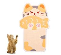 Wall Mounted Cat Scratcher, Wall & Floor Cat Scratcher Pad, Versatile Self Adhesive Replacement Easy Use for Indoor Cats, with Adhesive Backing for Wall, Door, Sofa (Greedy Cat,1pcs)