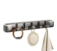 Wall Mounted Coat Rack - Suction Cup Key Hook Organizer, No Drill Entryway Shelf with Powerful Vacuum Adhesion, Modern Hat Rack, Hanging Storage Hook, Heavy Duty Towel Rail for Home Organization