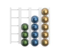 Wall-Mounted Coffee Holder - Rangement pour pods de café | Organiseur pour cabinet | 20-Grid No Drilling Household Stand Rack Kitchen Accessories for Countertops Home Indoor Cabinet Doors