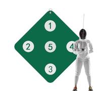 Wall-Mounted Fencing Practice Target | Targets for Fencing | Auxiliary Equipment Games with Five Bulls-Eye, Skill Improvement Tool for Saber Enhancement