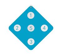 Wall Mounted Fencing Target - Indoor Training Practice Board, Compact Accuracy Exercise Equipment, Five Precision Game Tool | Home Fencing Practice Target for Indoor Gym Skill Training