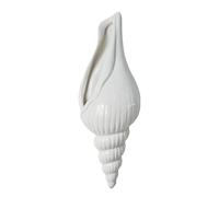 Wall Mounted Flower Vase - Ceramic Conch Decor, Realistic Ornament | Lightweight Design for Living Room Bedroom Kitchen Bathroom Dining Space Workplace Entryway Apartment Decoration Display