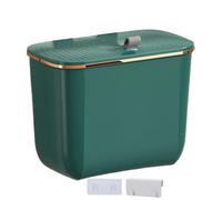Wall Mounted Garbage Can - 7L Hanging Trash Bin | Space-Saving Kitchen Waste Basket with Lid, Under Sink Cabinet Door Dustbin for Bathroom Bedroom RV and Camping Scraps