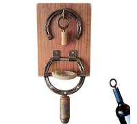 Wall Mounted Horseshoe Bottle Opener, Vintage Industrial Decor Wine Bottle Opene, Corkscrew Wall Mounted, Effortless Opening, for Kitchen Bar Decor Wine Lovers (1PCS)