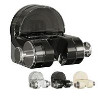 Wall Mounted Non-Perforated Shower Fixture - Integrated Suction Cup Shower Rack, Suction Showers Head Holder, Universal No-Drill Adjustable Removable Showers Head Holder (Black,#1pcs)