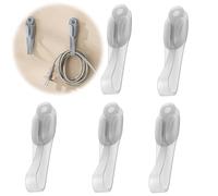 Wall Mounted Punch-free Adhesive Removable Cord Holder Organizer, Cord Bundlers Cable Holder Cord Organizer for Appliances, Appliance Cord Wrap, Home Appliance Cord Holder Stick on (Transparent*5)