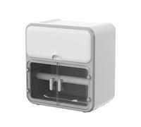 Wall Mounted Tissue Box Holder - Transparent Bathroom Tissue Holder, Easy Installation Storage Box | Wall Mounted Organizer System, Ţissue Storage Solution for Bathroom Kitchen Living Room