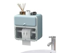 Wall Mounted Tissue Box Holder - Transparent Bathroom Tissue Holder, Easy Installation Storage Box | Wall Mounted Organizer System, Ţissue Storage Solution for Bathroom Kitchen Living Room