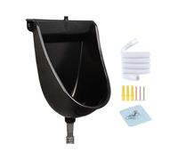 Wall Mounted Toilet - Men's Urinal with Flush Urine Separator for Home, Dorm, Garden, RV | Apartment Bathroom Fixture for Dad, Boyfriend, Grandpa | Water Saving Sanitary Solution
