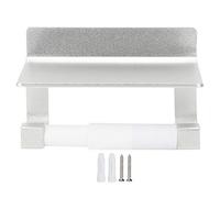Wall Mounted Toilet Paper Holder | Space Aluminum Roll Paper Rack with Phone Shelf | Bathroom/Kitchen/Hotel Storage Organizer | Oxidation Protective & Easy Install