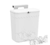 Wall Mounted Trash Can - No-Drill Hanging Garbage Bin | Airtight Seal Kitchen Leftover Food Storage Container | Large Diameter, No Bending Required, Space-Saving Wastebasket For Bathroom Living Room