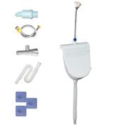 Wall Mounted Urinal - Flushing, Overflow-Proof | ABS, Lid, Commercial/Home