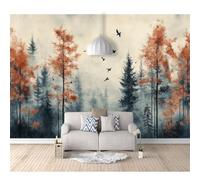 Wall Mural 3D Photo Self-adhesive Wallpaper Autumn forest landscape 100x70cm Removable Sticker Home Decor Tv Background Large Art Painting Posters