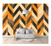 Wall Mural 3D Photo Self-adhesive Wallpaper Vintage striped geometry 100x70cm Removable Sticker Home Decor Tv Background Large Art Painting Posters