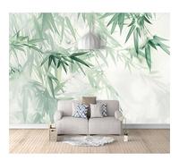 Wall Mural 3D Self-adhesive Wallpaper Simple watercolor bamboo leaf green 100x70cm Sticker Home Decor Tv Background Large Art Painting Posters