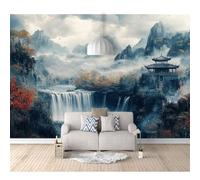 Wall Mural 3D Self-adhesive Wallpaper Waterfalls, forests, natural landscapes 100x70cm Sticker Home Decor Tv Background Large Art Painting Posters